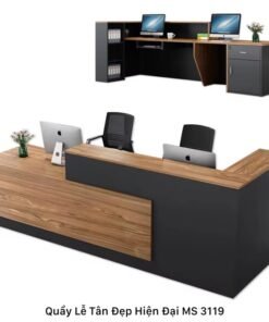 Quầy lễ tân đẹp hiện đại MS 3119