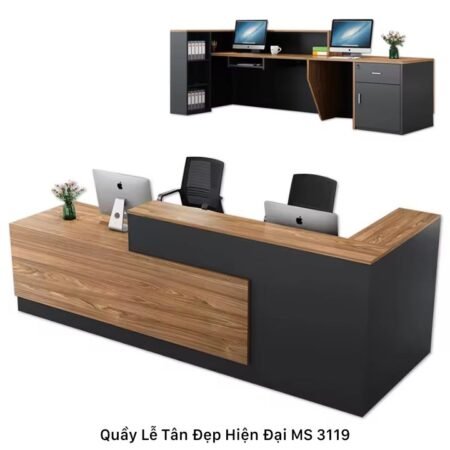Quầy lễ tân đẹp hiện đại MS 3119