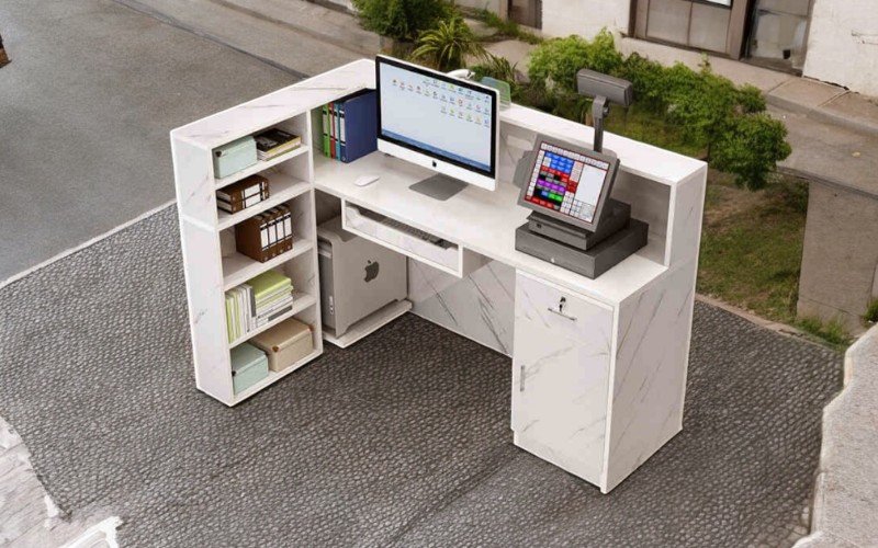 Quầy tiếp tân tại TPHCM sang trọng hiện đại