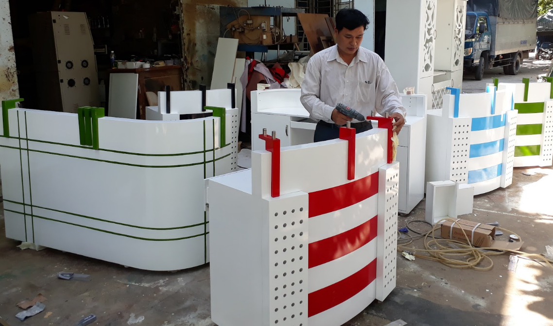 Xưởng sản xuất quầy tiếp tân
