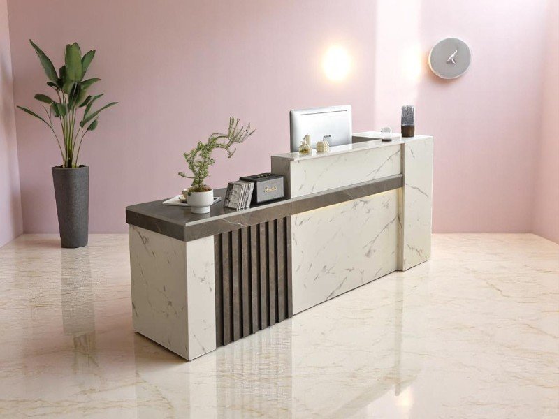 Kiểu quầy tiếp tân phù hợp mọi không gian