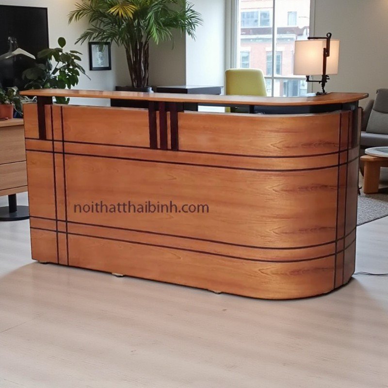 Quầy tiếp tân dài 1m8 giá rẻ tại TPHCM