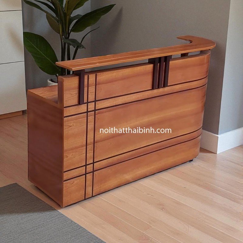 Quầy tiếp tân dài 1m8 giá rẻ tại TPHCM