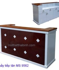 Bàn quầy lễ tân MS 9562 Giá 2m0 = 9.000.000