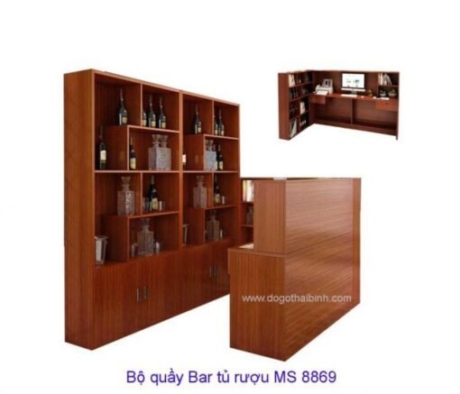 Quầy tính tiền  MS 8869 Size : trọn bộ 1m6 Giá: 16.000.000
