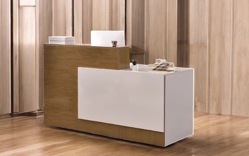 Bàn lễ tân tại TPHCM tại 6 mẫu đẹp sang trọng chuyên nghiệp