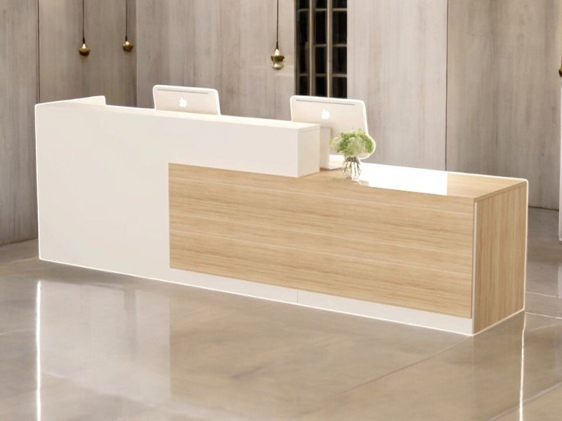 Quầy lễ tân văn phòng tại quận 7 thiết kế đẹp