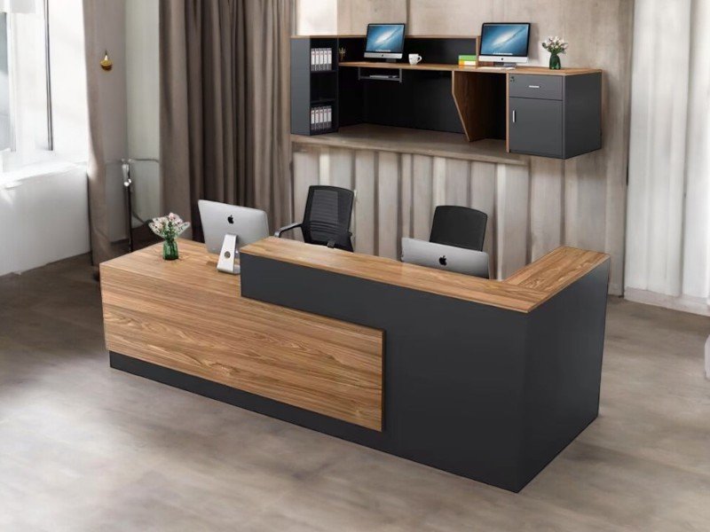 Bàn lễ tân tại quận 7 đẹp hiện đại tiện dụng