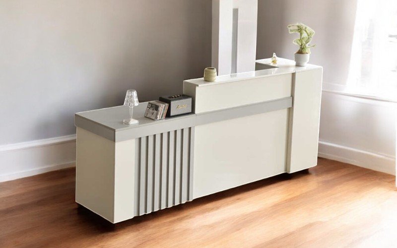 Quầy lễ tân nhỏ đẹp tiện dụng cho không gian hạn chế