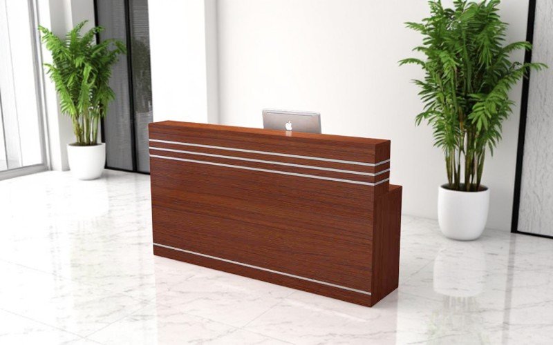 Quầy lễ tân đẹp nổi bật cho không gian chuyên nghiệp