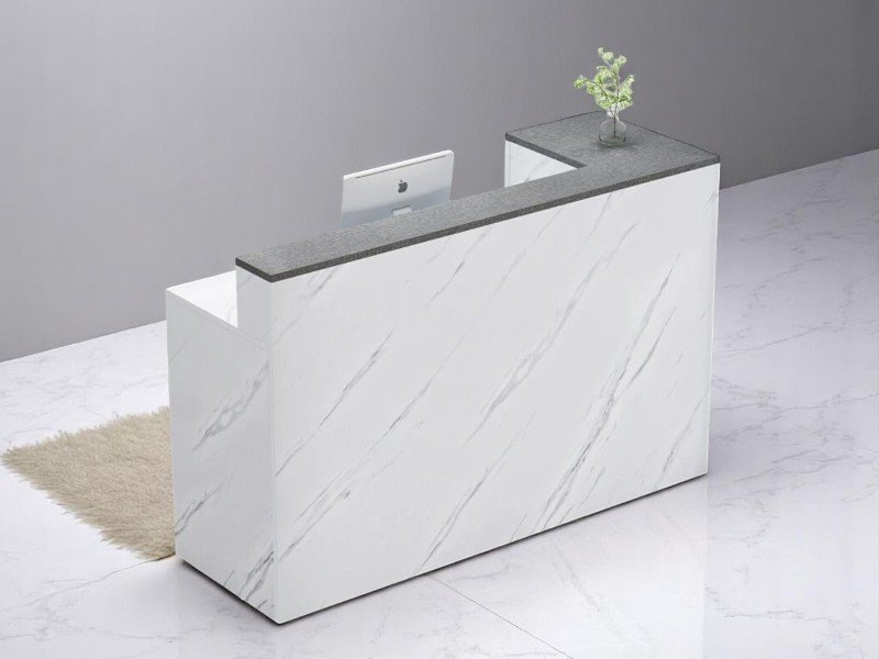 Mẫu quầy tiếp tân hiện đại tiết kiệm không gian