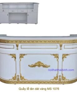 Quầy lễ tân dát vàng MS 1076 Giá bán = 20.000.000 đ