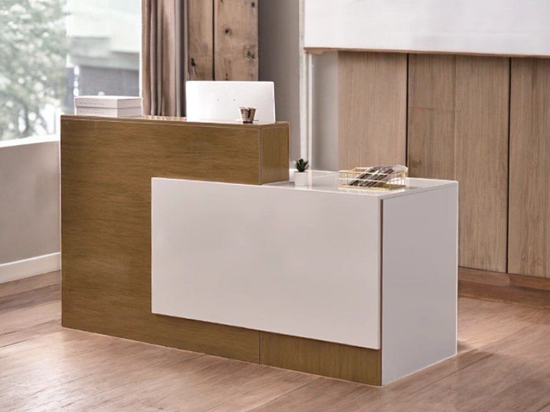 Thiết kế quầy lễ tân tại quận 10 đẹp độc đáo chuyên nghiệp