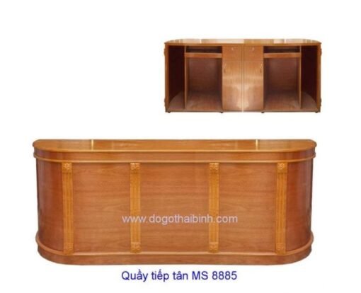Quầy tính tiền  MS 8885 Size : 1m8 x 0m45 x 1m0 Giá: 8.100.000