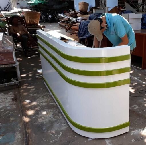 Quầy tiếp tân MS 9289 Giá 2m0 = 8.600.000 - Hình ảnh 7