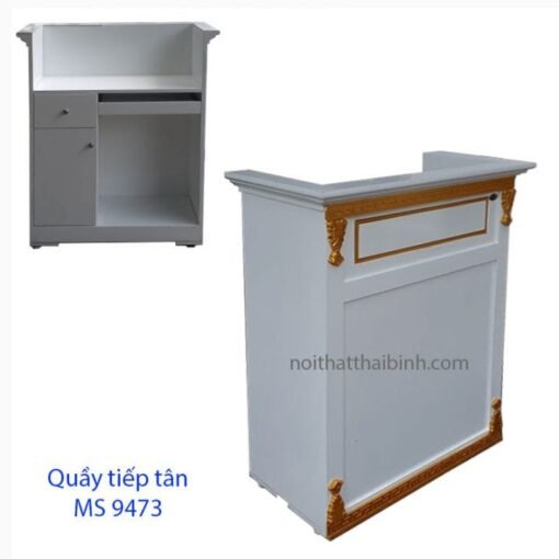 Quầy tiếp tân mini dễ thương MS 9473 Giá 0m8 = 4.500.000