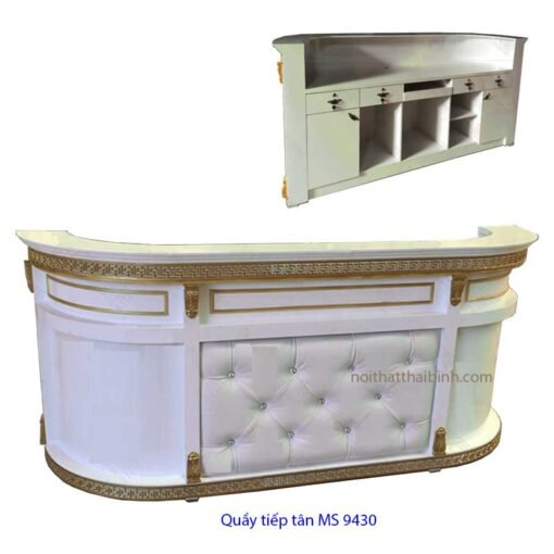 Quầy tiếp tân cao cấp MS 9430 Giá 1m6 = 14.500.000