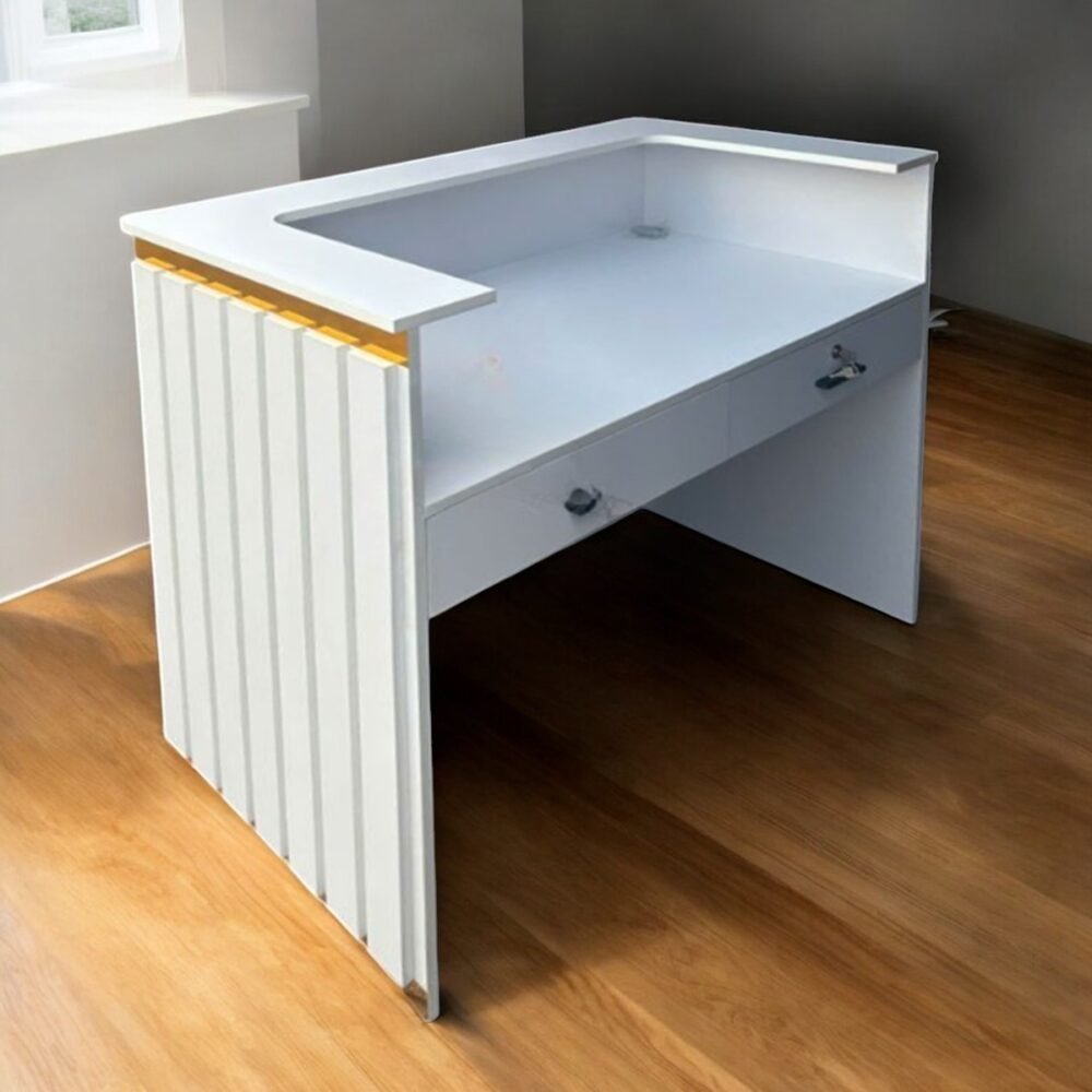 Quầy Thu Ngân Shop Đẹp MS 3194 - Trắng Viền Vàng, Giá Tốt TPHCM - Ảnh 2
