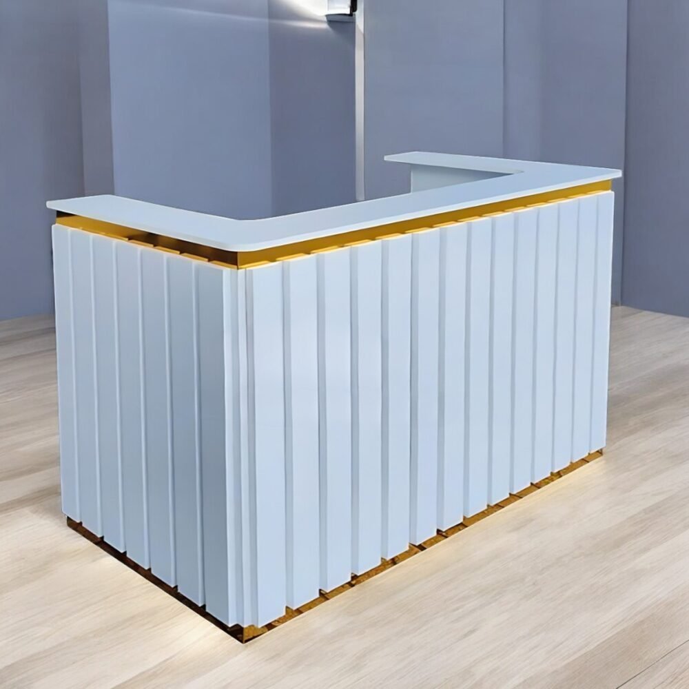 Quầy Thu Ngân Shop Đẹp MS 3194 - Trắng Viền Vàng, Giá Tốt TPHCM - Ảnh 4