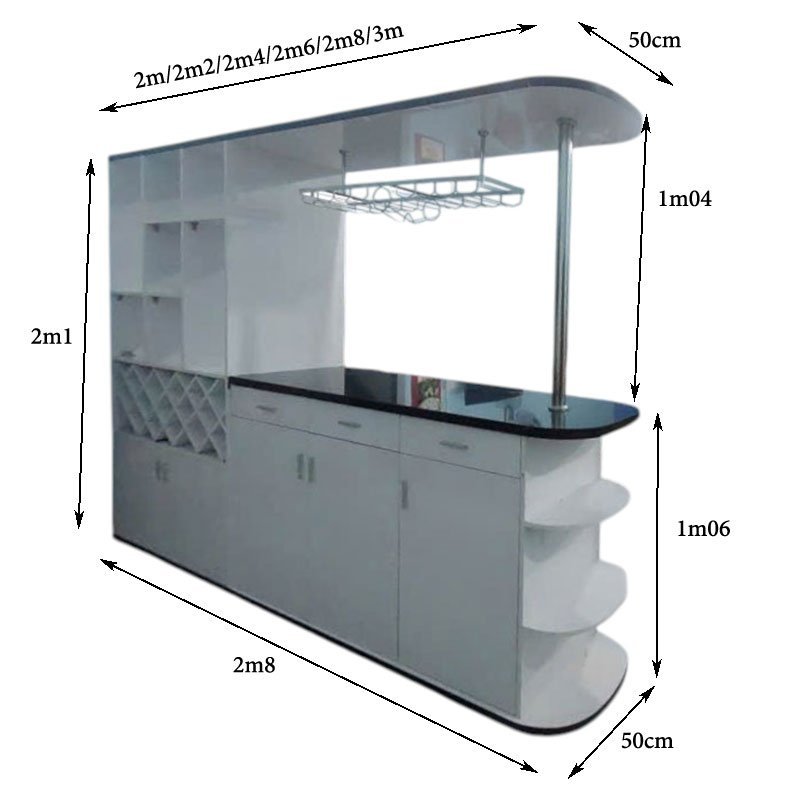Quầy Bar Đa Năng Sang Trọng MS 3251 - Mặt Đá Tự Nhiên, Giá Tốt TPHCM - Ảnh 6