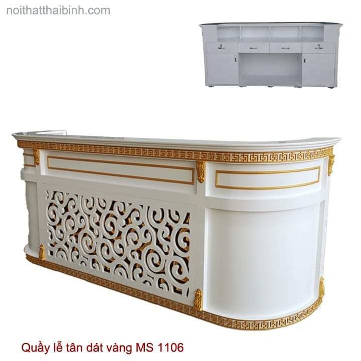 Quầy lễ tân khách sạn sang trọng MS 1106 giá tốt TPHCM