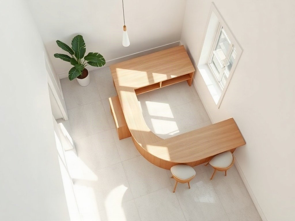 Kích thước quầy lễ tân góc chữ L đặt gọn trong sảnh hẹp